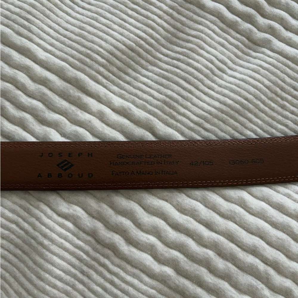Joseph Abboud Italian Brown Leather Belt‎ Men’s 42